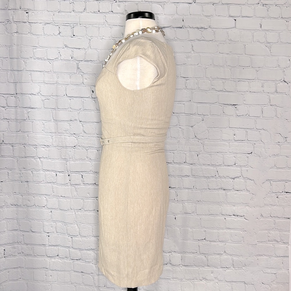 XOXO-  Pencil Cap Sleeve Dress With Belt Size 5-6 - Picture 2 of 8